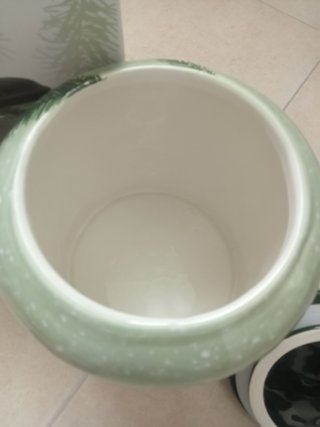 Biscottiera Ceramica Pupazzo Neve Natalizia