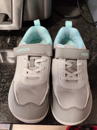 Zapatillas HOBIBEAR grises y turquesa