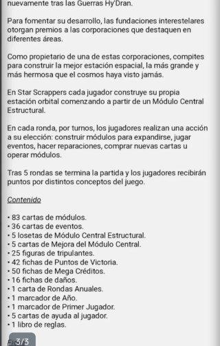 Juego de mesa Star Scrappers Orbital