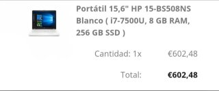 Portátil HP 15.6