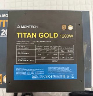 Fonte Montech Titan Gold 1200W ATX 3.0 PCIe 5.0