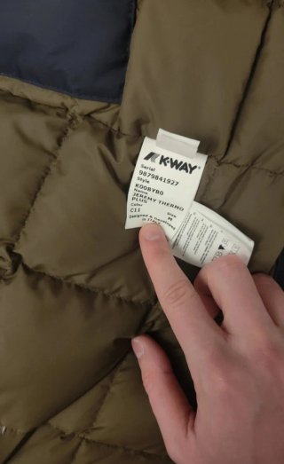 K-Way Piumino Uomo blu scuro Brescia provincia