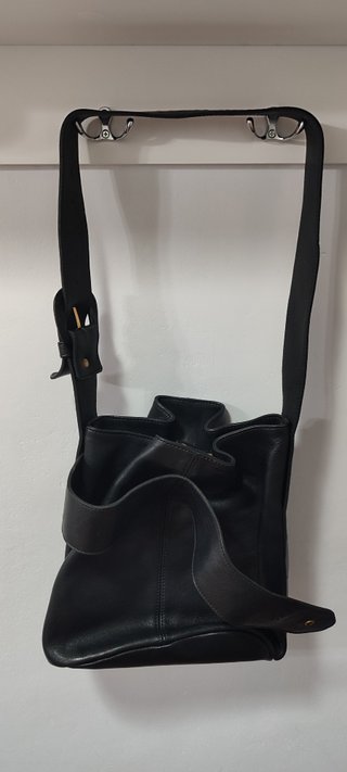 Bolso Mutton Negro Tipo Saco