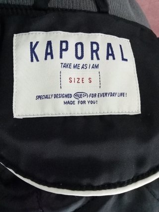 Casaco Kaporal Preto e Cinza