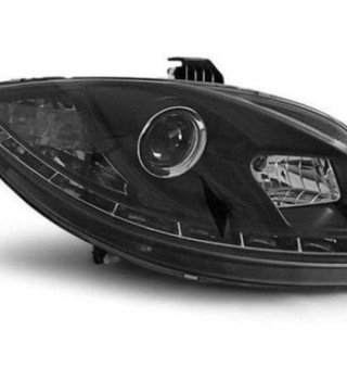 Faros delanteros para Seat Leon 2 05-09 DRL Fondo