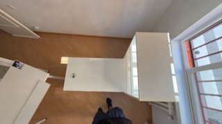 Escritorio blanco de madera