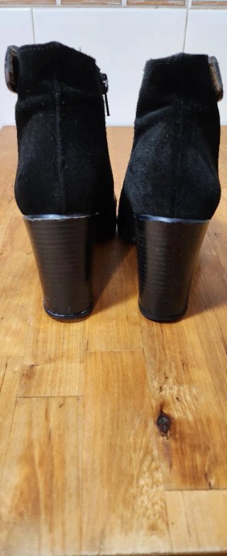 Botines Hispanitas Piel Tacón Talla 37