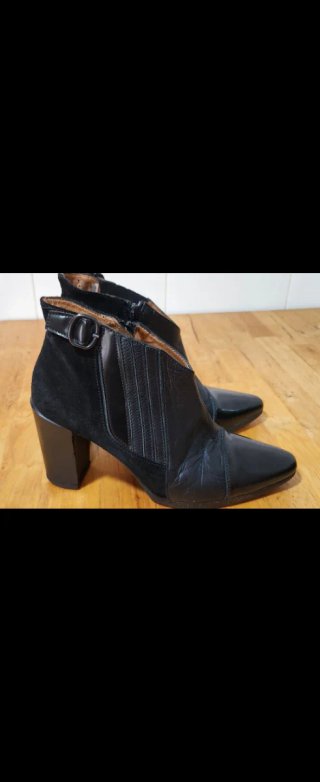 Botines Hispanitas Piel Tacón Talla 37