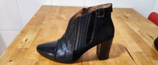 Botines Hispanitas Piel Tacón Talla 37