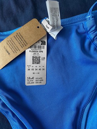 Bañador bikini Etam azul talla S