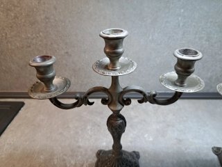 Coppia Candelabri in  Metallo