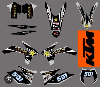 Kit Gráficas Rockstar Energy KTM Enduro Motocross