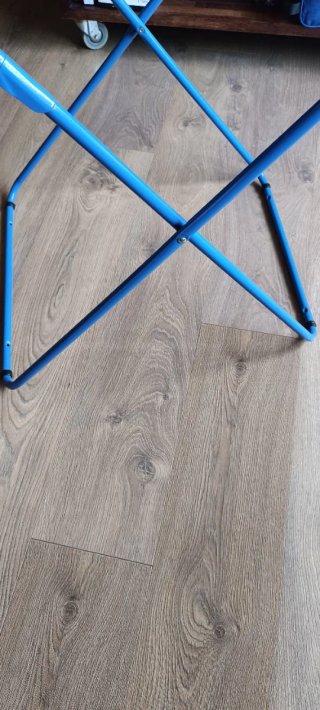 Tendedero Plegable de Metal Azul + Bco (Leer)