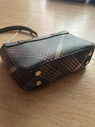 Bolso Tous cuadros azul y rosa