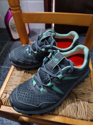 Zapatillas Mujer Mammut Gris/Verde