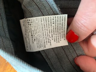 Pantaloni Sisley grigi con passanti