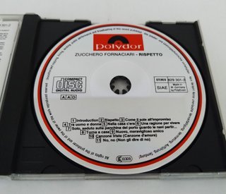 CD Zucchero Fornaciari Rispetto Poligram 1986