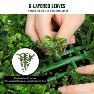 Árboles Topiarios Artificiales de Buxo, 48 pulgadas de altura (2 piezas), planta de topiarios falsos en forma de bola con macetas, planta verde falsa con hojas reemplazables y puerto para decoraci...