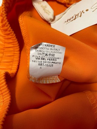 Jogger Arancio Made in Italy Taglia M