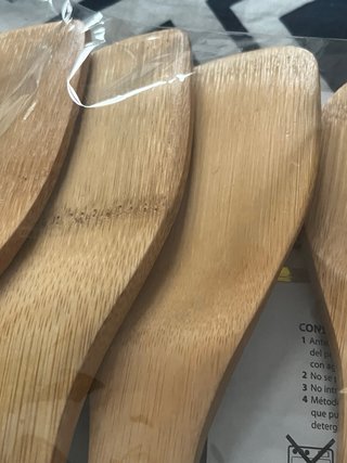Lote 12 Cucharas Bambú CM 30cm