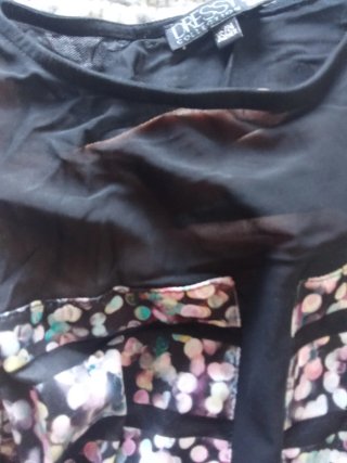 Body donna con ruches floreali