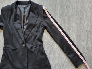 Chaqueta de vestir negra mujer