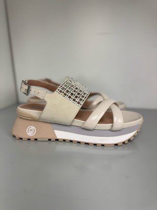 Sandali Liu Jo Beige/Argento Donna