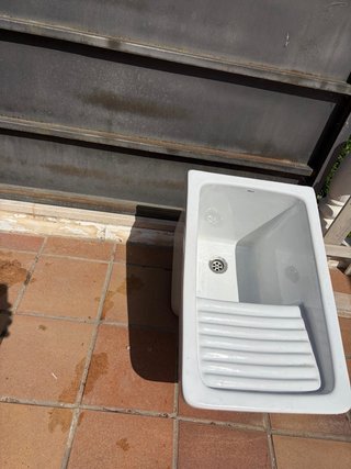 Pica de lavadero Roca porcelana