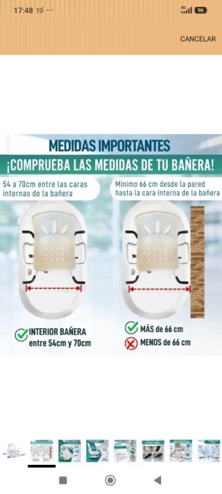 Silla giratoria para bañera