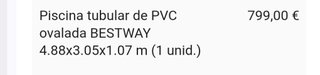 Piscina Bestway Ovalada pvc Leroy Merlin