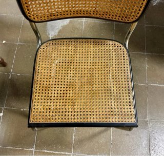 Silla Cesca Vintage Breuer Años 70 Ratán Metal