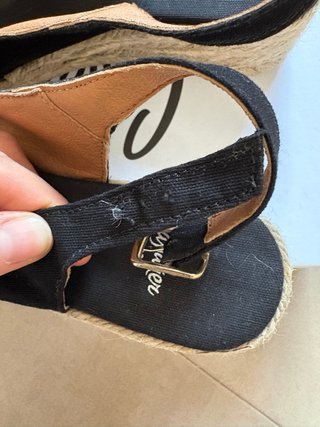 Alpargatas de cuña Castañer negro 3 cm talla 36