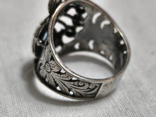 Anillo Plata con Piedra Azul