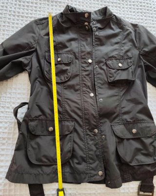 Parka fina para mujer T-40 marrón oscuro