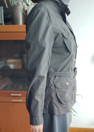 Parka fina para mujer T-40 marrón oscuro