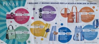 100 Bollini Punti Disney Pixar Conad