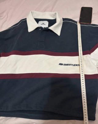 Sudadera Eme Studio Azul y Blanca