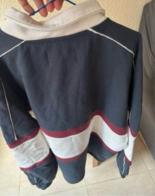Sudadera Eme Studio Azul y Blanca
