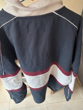 Sudadera Eme Studio Azul y Blanca