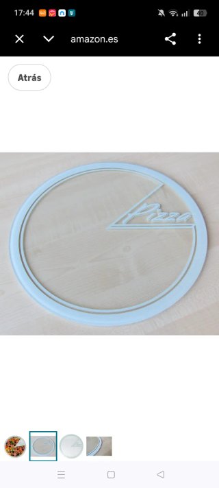 Bandeja plato para servir pizza (Set 4) AR Kitchen
