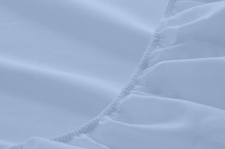 Sábana bajera ajustable microfibra suave celeste