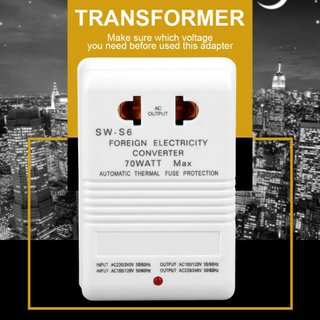Transformador convertidor voltaje portátil para