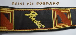 Correa Hombro Guitarra Fender (LIC) Bordado