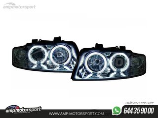 FAROS DELANTEROS OJOS DE ANGEL CCFL PARA AUDI A4 B6