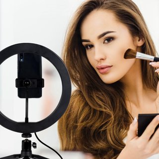 Grundig anillo luz selfie recargable trípode