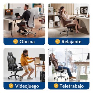 Ruedas silla oficina deslizamiento silencio