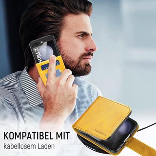 Funda piel cartera protección plegable Samsung