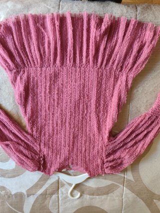 Vestido tul nido abeja 6-7 años