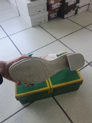 Zapatos Pitillos Beige/Rosa Talla 38