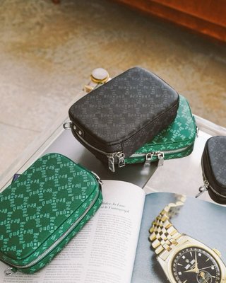 Bolso Bealgnd verde estampado